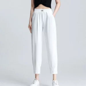 Cool Ice Silk Harem Pants for Women