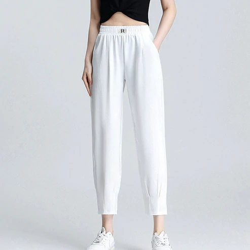 Cool Ice Silk Harem Pants for Women