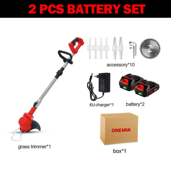 Cordless Lawnmower With Sx2 Battery And Charger