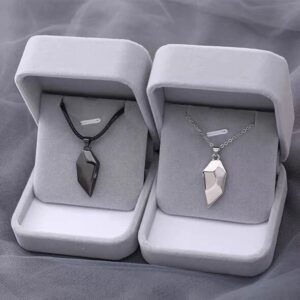 Couples Magnetic Heart Pendants