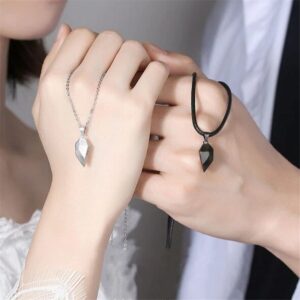 Couples Magnetic Heart Pendants