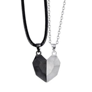 Couples Magnetic Heart Pendants