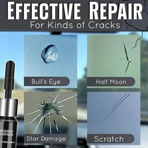 Cracks Gone Glass Repair Kit New Formula