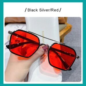 Double Beam Slim Retro PC Frame Optical Glass