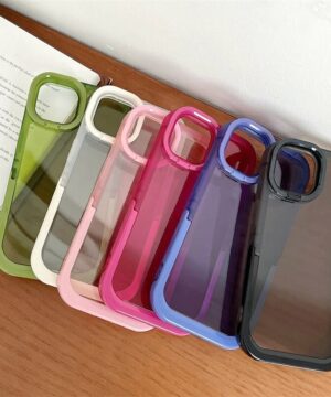 Double Stand Transparent TPU Phone Case For Iphone
