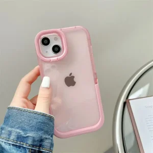 Double Stand Transparent TPU Phone Case For Iphone