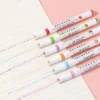 Dual Tip Pens with 6 Different Curve Shapes Fine Tips