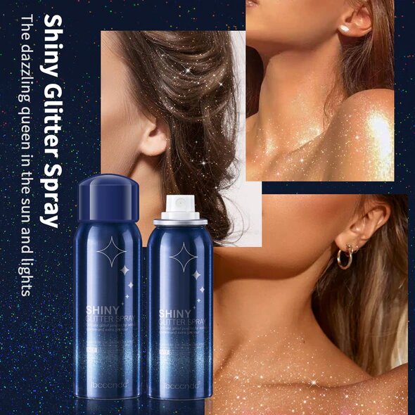 Glitter Spray Sparkly Shimmery Glow Face Highlighter