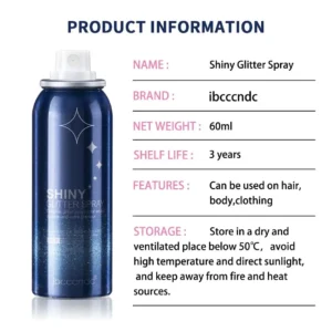 Glitter Spray Sparkly Shimmery Glow Face Highlighter