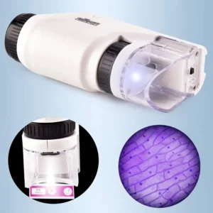 Kids Portable Pocket Microscope With Adjustable Zoom 60-120x