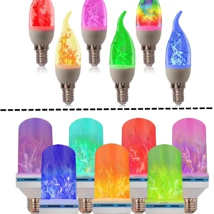 LED Flame Effect Light Bulb