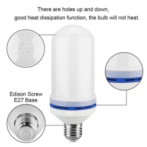 LED Flame Effect Light Bulb