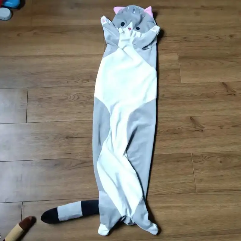 Long Cat Kitten Plush Pillow Squish Toy