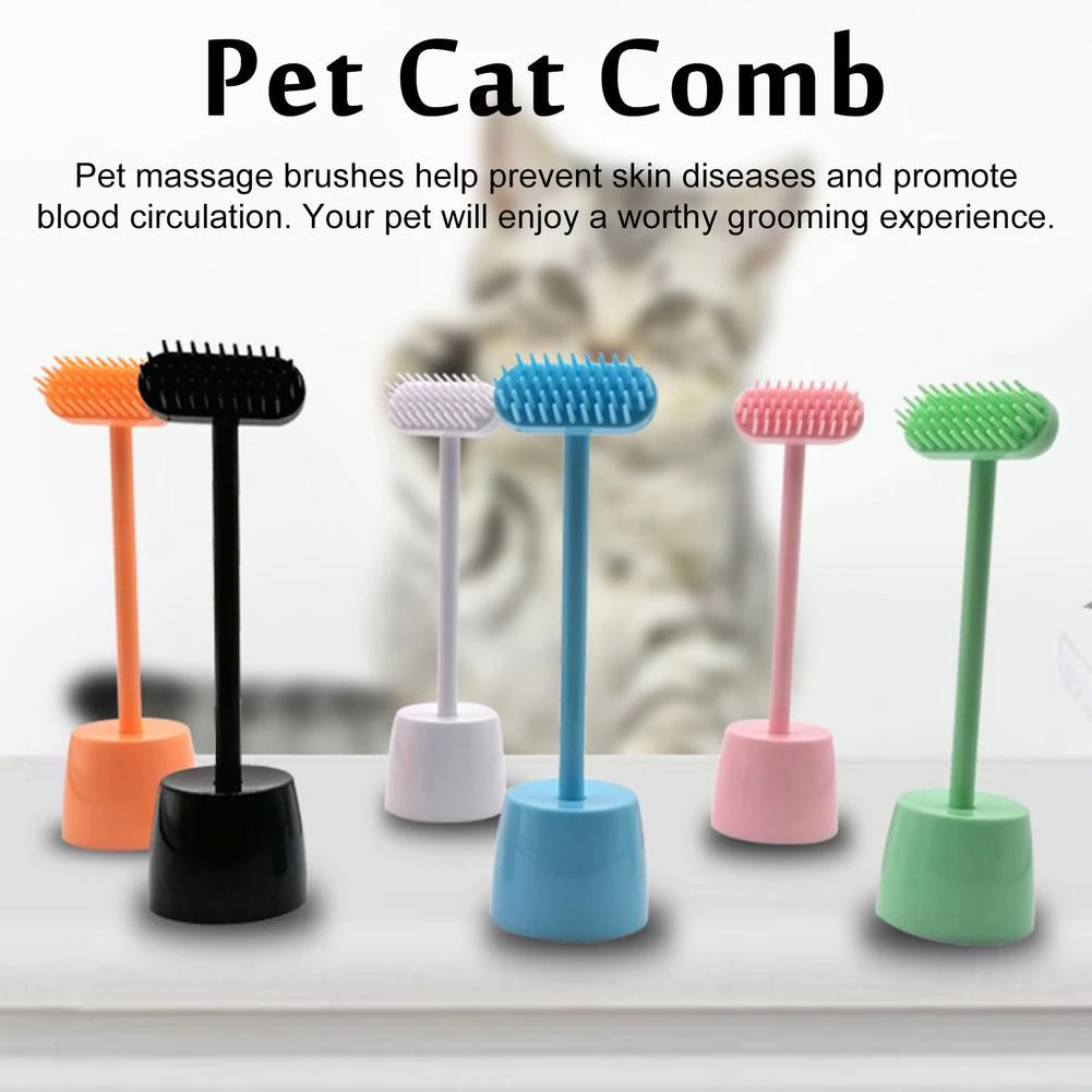 Long Handle Cat Massage Brush