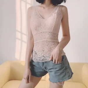 Long Lace Beauty Back Undershirt