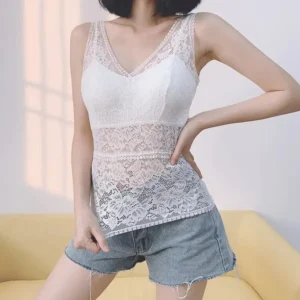 Long Lace Beauty Back Undershirt