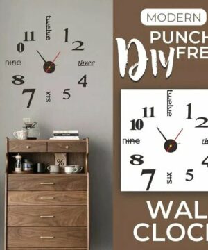 MODERN DIY PUNCH-FREE WALL CLOCK