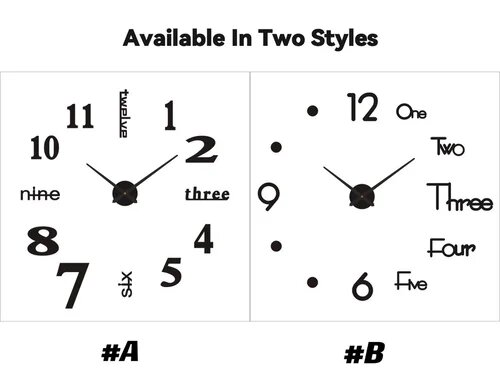 MODERN DIY PUNCH-FREE WALL CLOCK