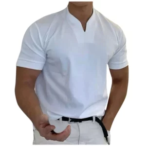 Men Business Short Sleeve Fitness T-Shirt