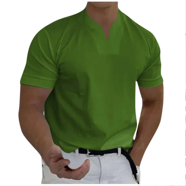 Men Business Short Sleeve Fitness T-Shirt