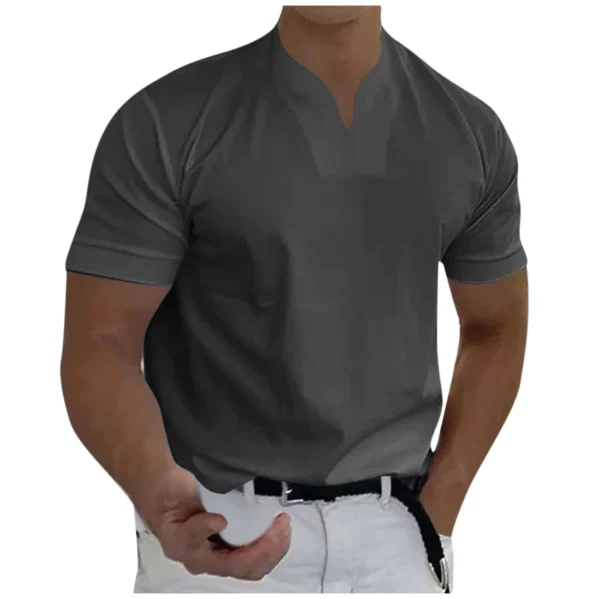 Men Business Short Sleeve Fitness T-Shirt