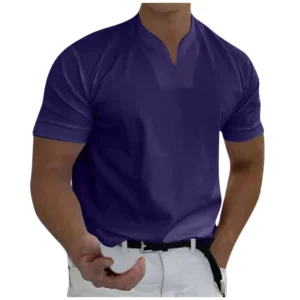 Men Business Short Sleeve Fitness T-Shirt