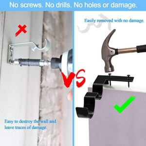 No Drill Curtain Rod Bracket