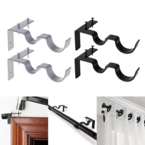 No Drill Curtain Rod Bracket