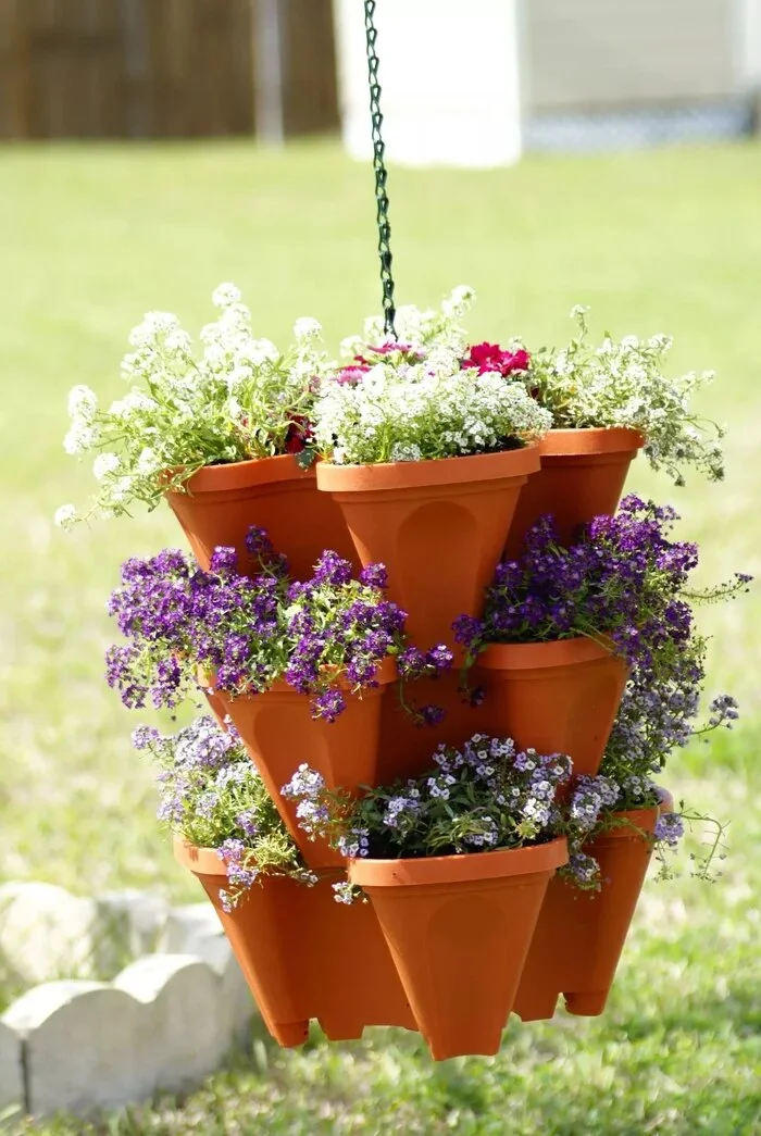 Plant Festival Special-Stand Stacking Planters Strawberry Planting Pots