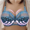 Plus Size Wire Free Thin Breathable Lace Bra