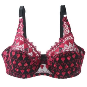 Plus Size Wire Free Thin Breathable Lace Bra