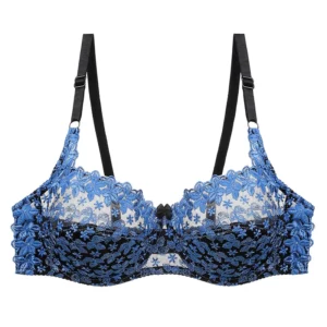Plus Size Wire Free Thin Breathable Lace Bra