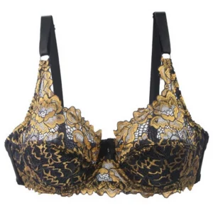 Plus Size Wire Free Thin Breathable Lace Bra