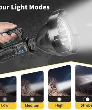 Rechargeable Handheld Spotlight Flashlight-High Lumens