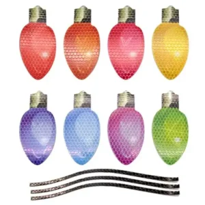 Reflective Light Bulb Magnet Decorations