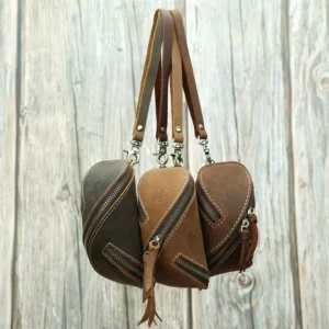 Alternative view of Retro Leather Key Bag