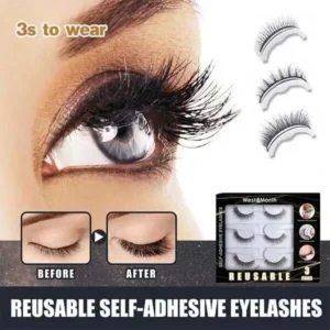 Self-Adhesive Smooth False Eyelashes 3 pairs