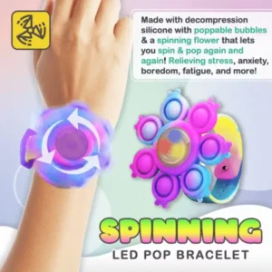 Sicon Dynamic Led Anti-Stress Spinning Pop Bubble Wristband