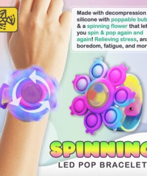 Sicon Dynamic Led Anti-Stress Spinning Pop Bubble Wristband