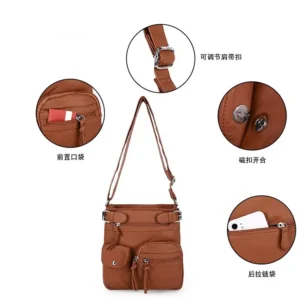 Soft Leather Shoulder Purse Bag