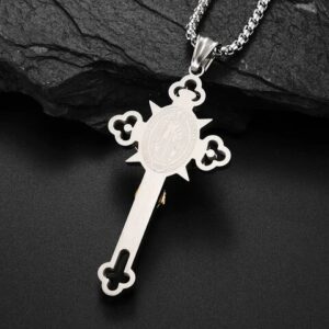 St. Benedict Exorcism Cross Necklace