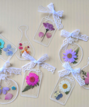 Transparent Dried Flower Bookmarks