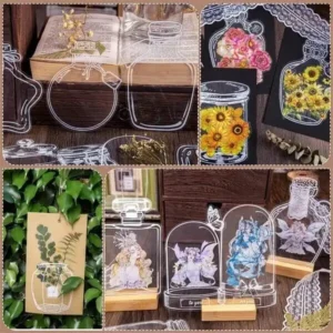 Transparent Dried Flower Bookmarks
