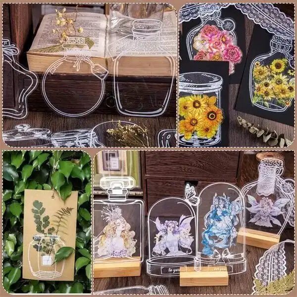 Transparent Dried Flower Bookmarks