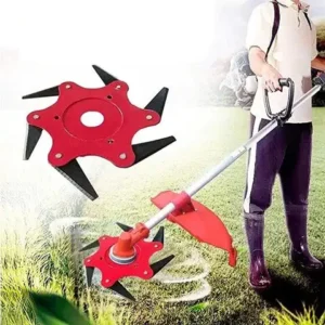 Universal 6-Steel Blades Razors Trimmer Head For Lawn Mower