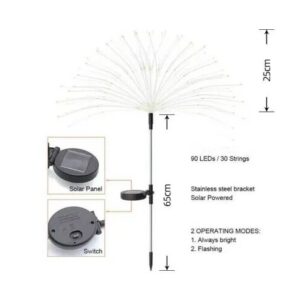 Waterproof Solar Garden Fireworks Lamp
