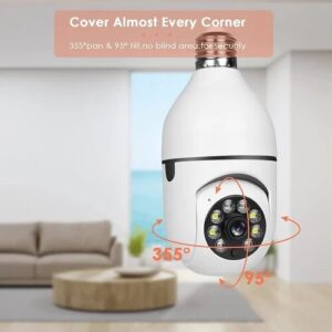 Wireless Wifi Light Bulb Camera Security Camera