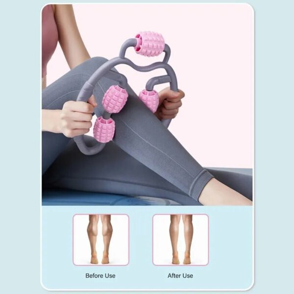 Ролери за мускули 360 ° за Масажер за релаксирање на мускулите на вратот на нозете