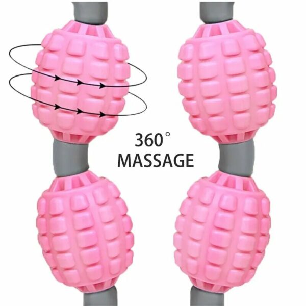 Rolă musculară 360 ° pentru masaj pentru relaxare musculară pentru picior, gât, mână, braț