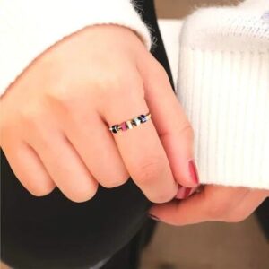 Anxiety Relieving Enamel Fidget Ring